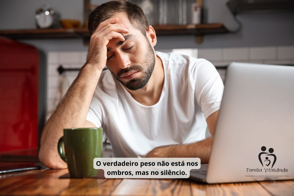 Homem sério olhando para o horizonte, representando o ego e a dificuldade de pedir ajuda