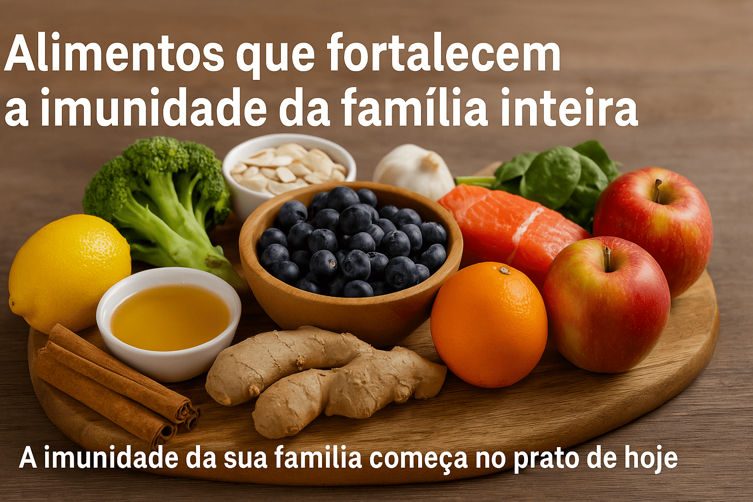 Alimentos que fortalecem a imunidade da família inteira naturalmente